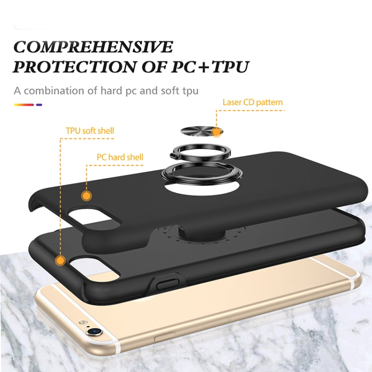 Magnetic Ring Kickstand Shockproof Phone Case For iPhone 6 Plus