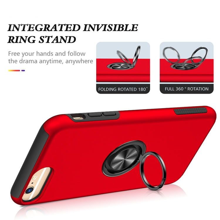 Magnetic Ring Kickstand Shockproof Phone Case For iPhone 6 Plus
