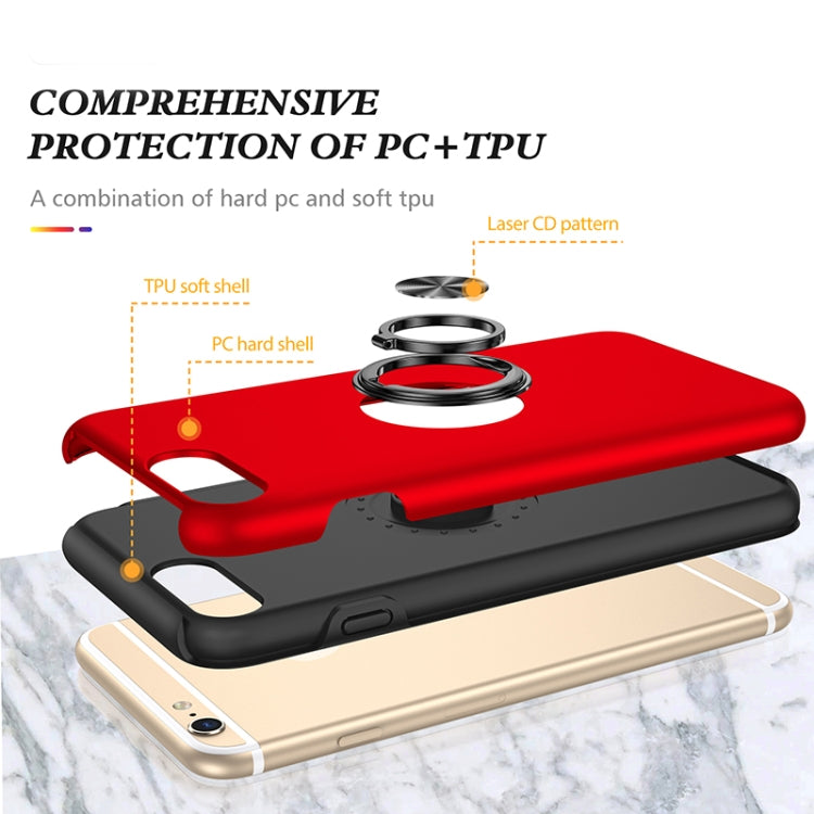 Magnetic Ring Kickstand Shockproof Phone Case For iPhone 6 Plus