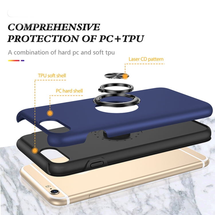 Magnetic Ring Kickstand Shockproof Phone Case For iPhone 6 Plus