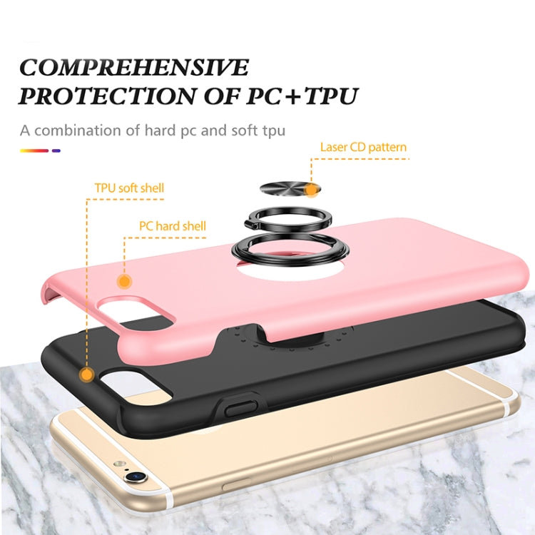 Magnetic Ring Kickstand Shockproof Phone Case For iPhone 6 Plus