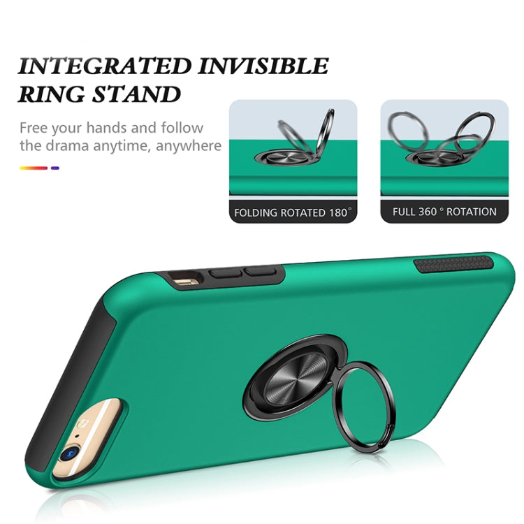 Magnetic Ring Kickstand Shockproof Phone Case For iPhone 6 Plus