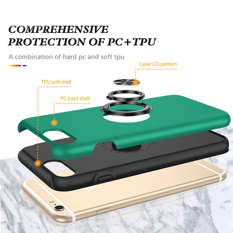 Magnetic Ring Kickstand Shockproof Phone Case For iPhone 6 Plus