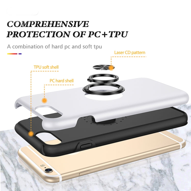 Magnetic Ring Kickstand Shockproof Phone Case For iPhone 6 Plus
