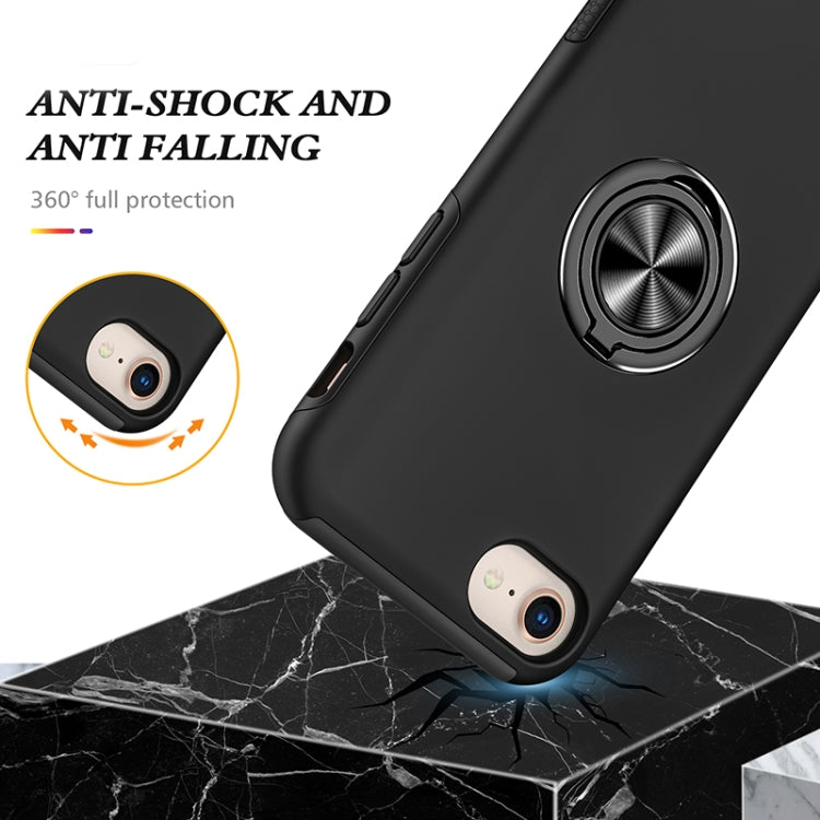 For iPhone SE 2022 / SE 2020 / 8 / 7 Magnetic Ring Kickstand Shockproof Phone Case