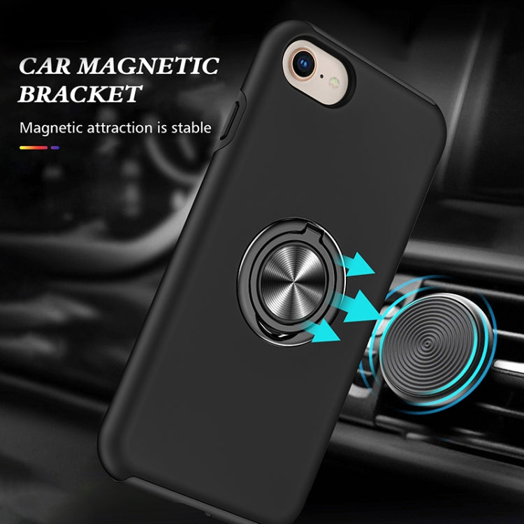 For iPhone SE 2022 / SE 2020 / 8 / 7 Magnetic Ring Kickstand Shockproof Phone Case