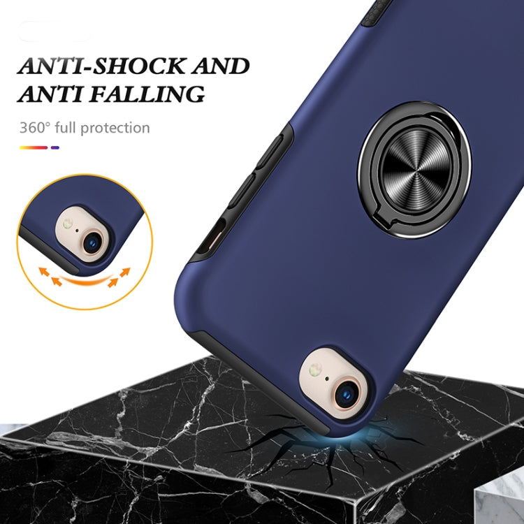For iPhone SE 2022 / SE 2020 / 8 / 7 Magnetic Ring Kickstand Shockproof Phone Case