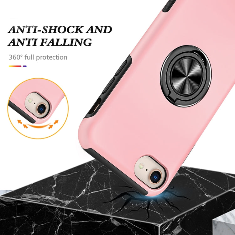 For iPhone SE 2022 / SE 2020 / 8 / 7 Magnetic Ring Kickstand Shockproof Phone Case