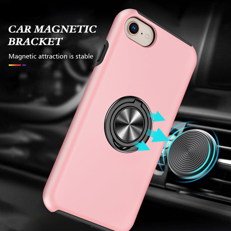 For iPhone SE 2022 / SE 2020 / 8 / 7 Magnetic Ring Kickstand Shockproof Phone Case