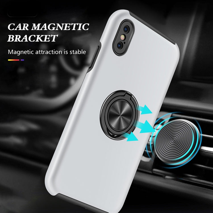 For iPhone X / XS Magnetic Ring Kickstand Shockproof Phone Case