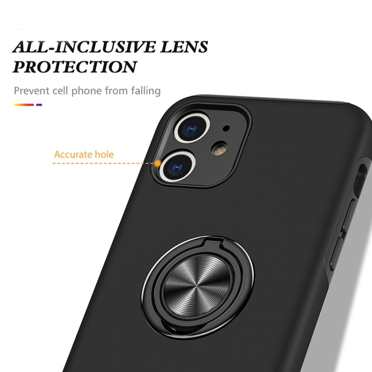 For iPhone 11 Magnetic Ring Kickstand Shockproof Phone Case