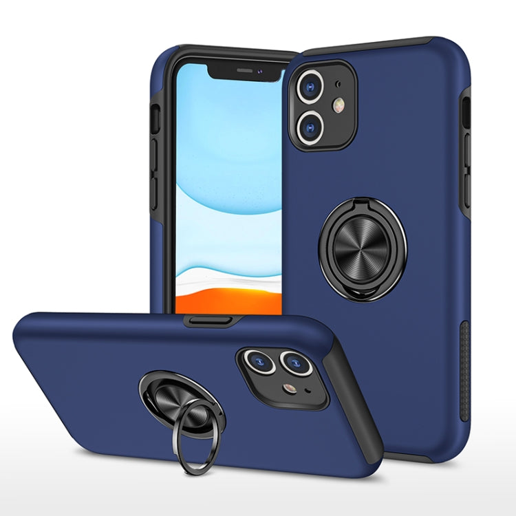 For iPhone 11 Magnetic Ring Kickstand Shockproof Phone Case