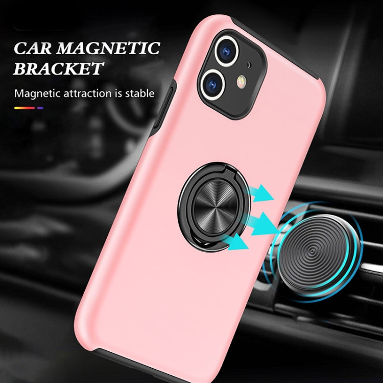 For iPhone 11 Magnetic Ring Kickstand Shockproof Phone Case