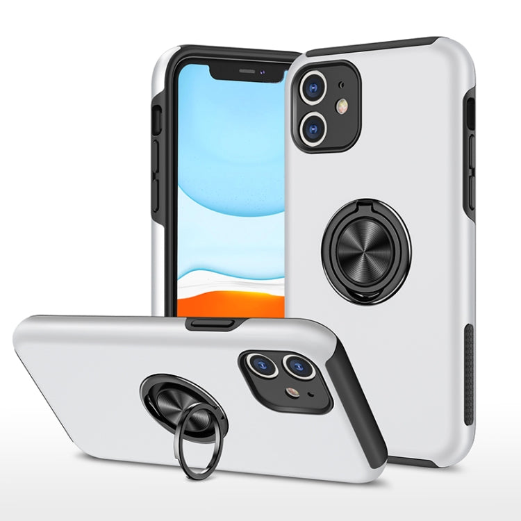 For iPhone 11 Magnetic Ring Kickstand Shockproof Phone Case