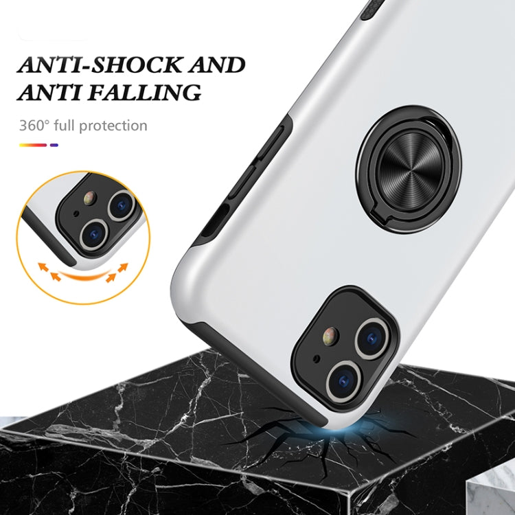 For iPhone 11 Magnetic Ring Kickstand Shockproof Phone Case
