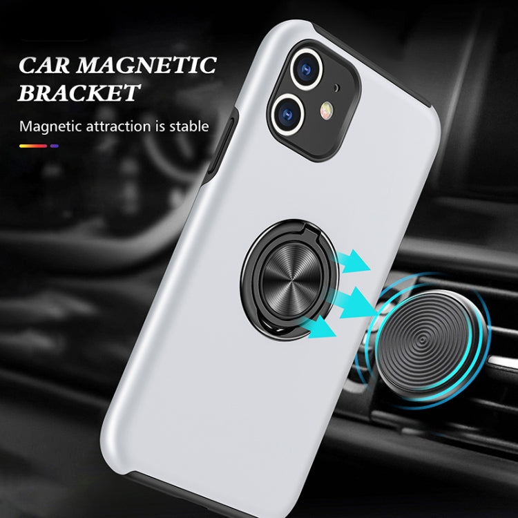 For iPhone 11 Magnetic Ring Kickstand Shockproof Phone Case