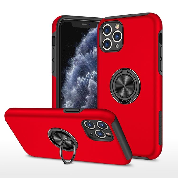For iPhone 11 Pro Magnetic Ring Kickstand Shockproof Phone Case
