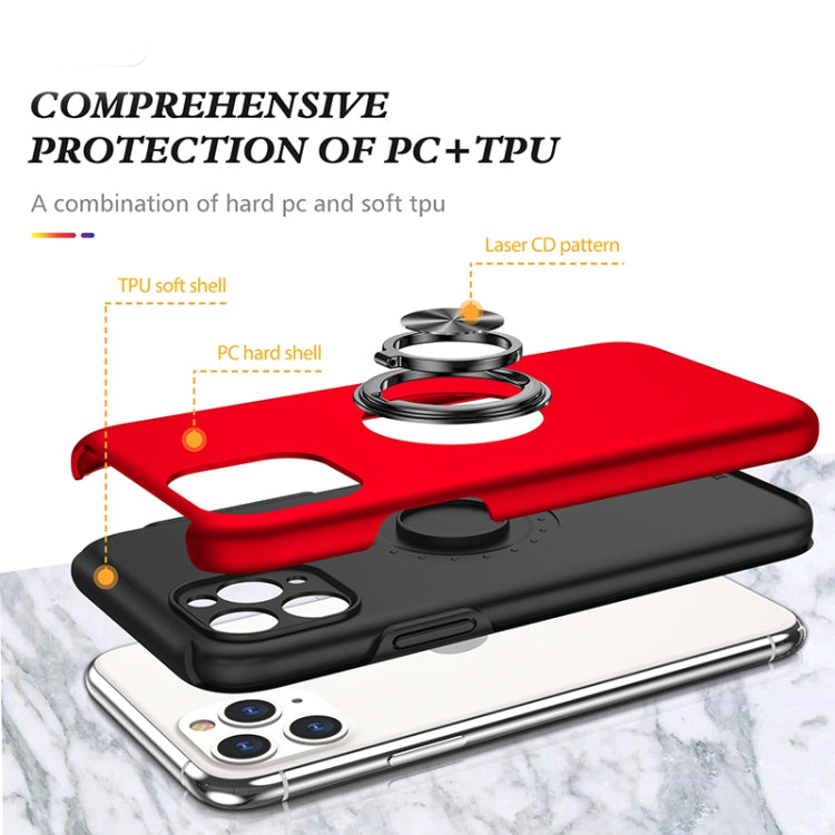 For iPhone 11 Pro Magnetic Ring Kickstand Shockproof Phone Case