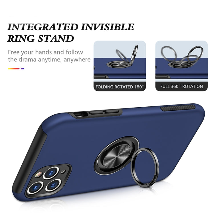 For iPhone 11 Pro Magnetic Ring Kickstand Shockproof Phone Case