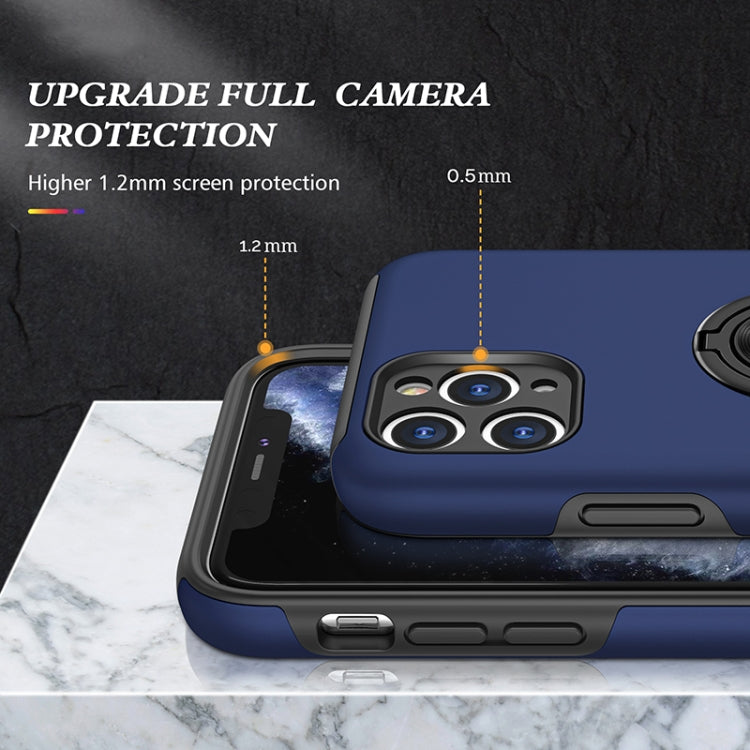 For iPhone 11 Pro Magnetic Ring Kickstand Shockproof Phone Case