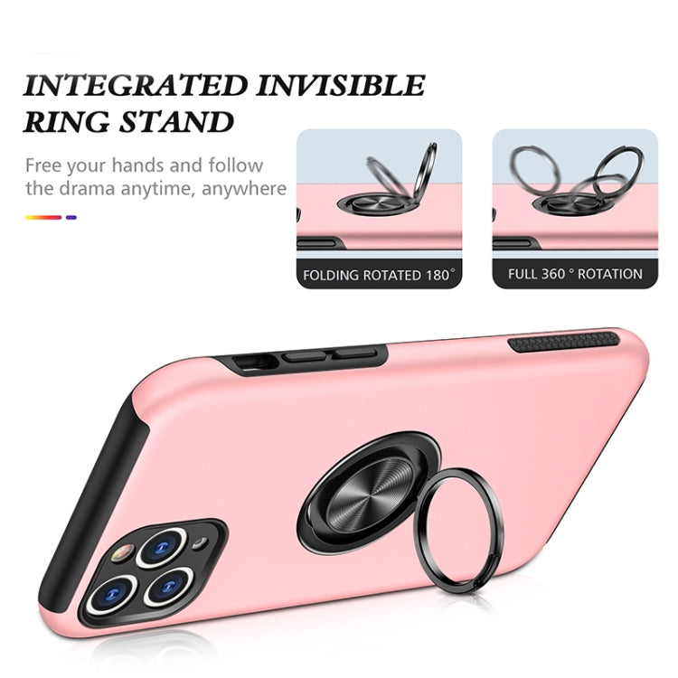 For iPhone 11 Pro Magnetic Ring Kickstand Shockproof Phone Case
