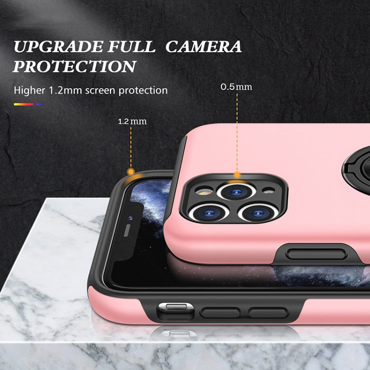 For iPhone 11 Pro Magnetic Ring Kickstand Shockproof Phone Case