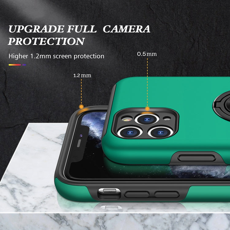 For iPhone 11 Pro Magnetic Ring Kickstand Shockproof Phone Case