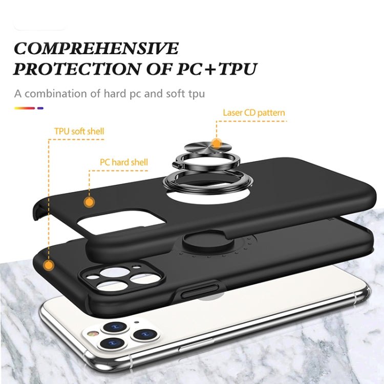 For iPhone 11 Pro Max Magnetic Ring Kickstand Shockproof Phone Case