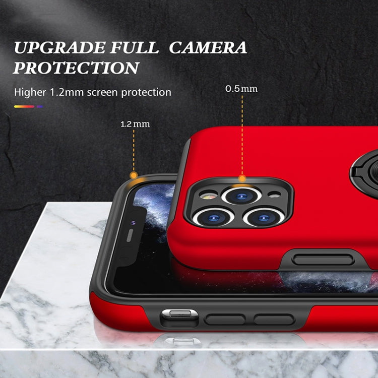 For iPhone 11 Pro Max Magnetic Ring Kickstand Shockproof Phone Case