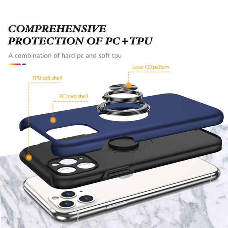 For iPhone 11 Pro Max Magnetic Ring Kickstand Shockproof Phone Case