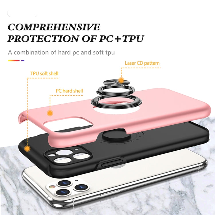 For iPhone 11 Pro Max Magnetic Ring Kickstand Shockproof Phone Case