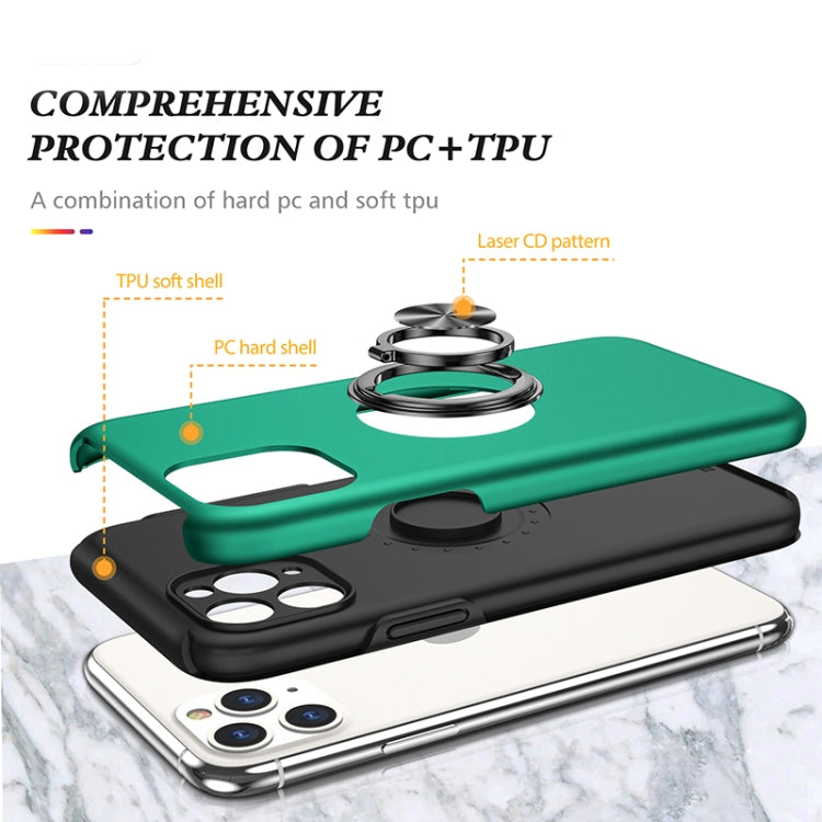 For iPhone 11 Pro Max Magnetic Ring Kickstand Shockproof Phone Case