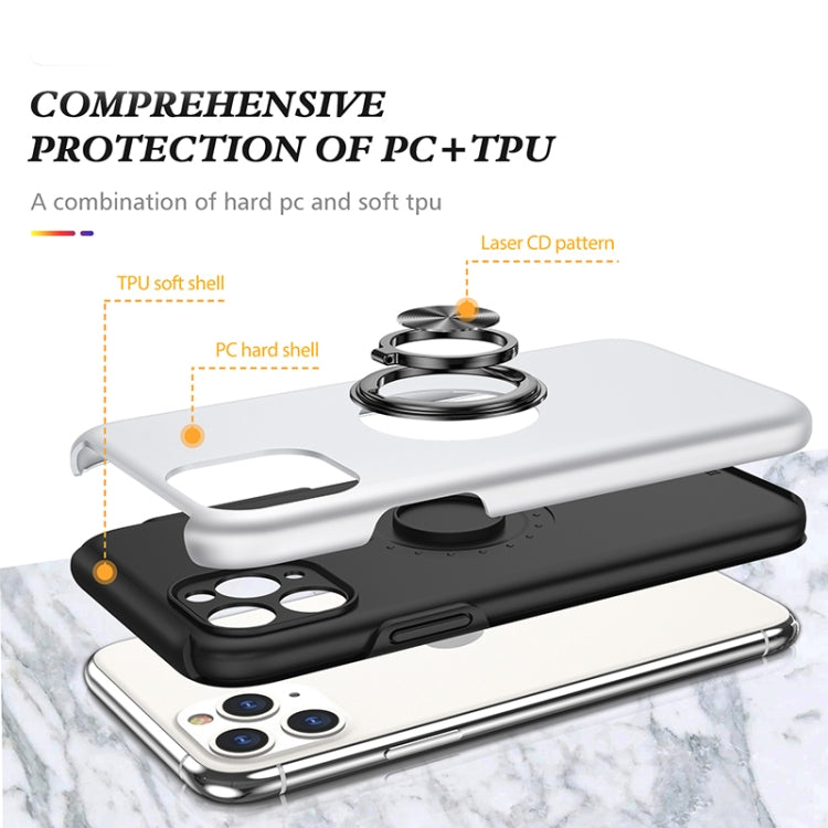 For iPhone 11 Pro Max Magnetic Ring Kickstand Shockproof Phone Case