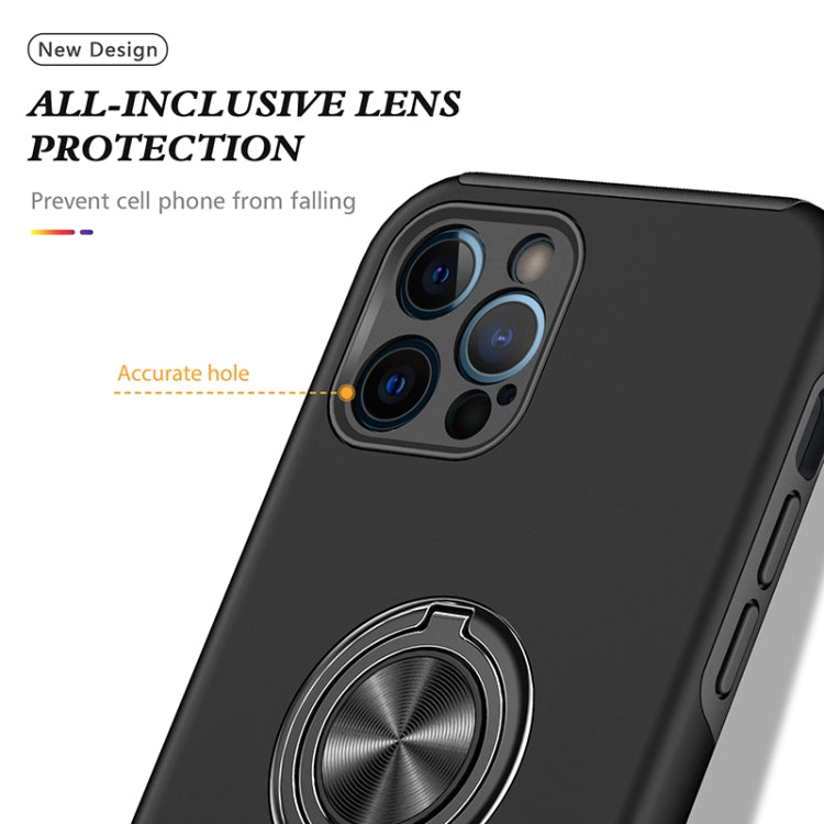 For iPhone 12 Pro Magnetic Ring Kickstand Shockproof Phone Case