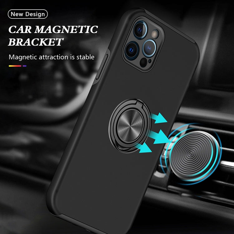 For iPhone 12 Pro Magnetic Ring Kickstand Shockproof Phone Case