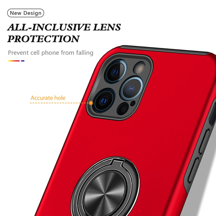 For iPhone 12 Pro Magnetic Ring Kickstand Shockproof Phone Case