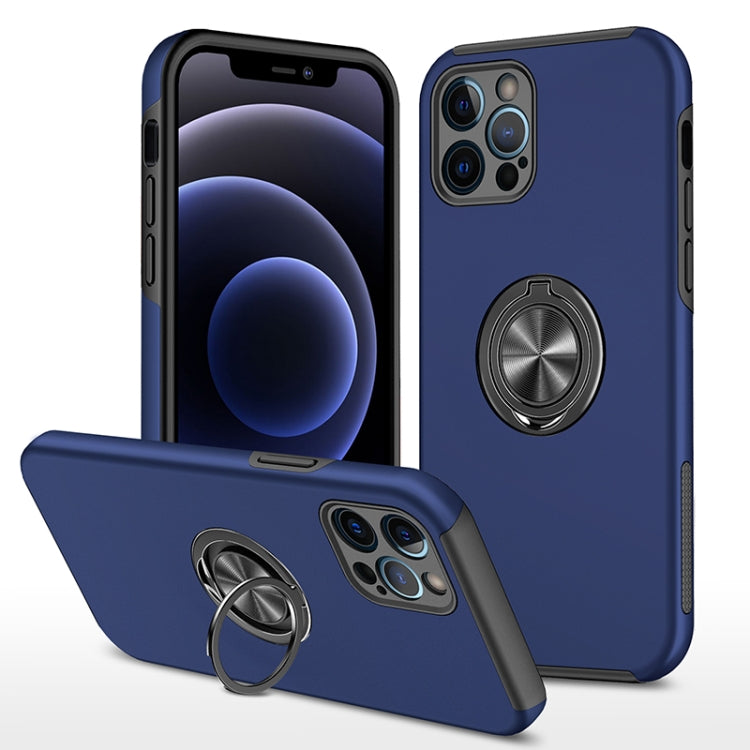 For iPhone 12 Pro Magnetic Ring Kickstand Shockproof Phone Case