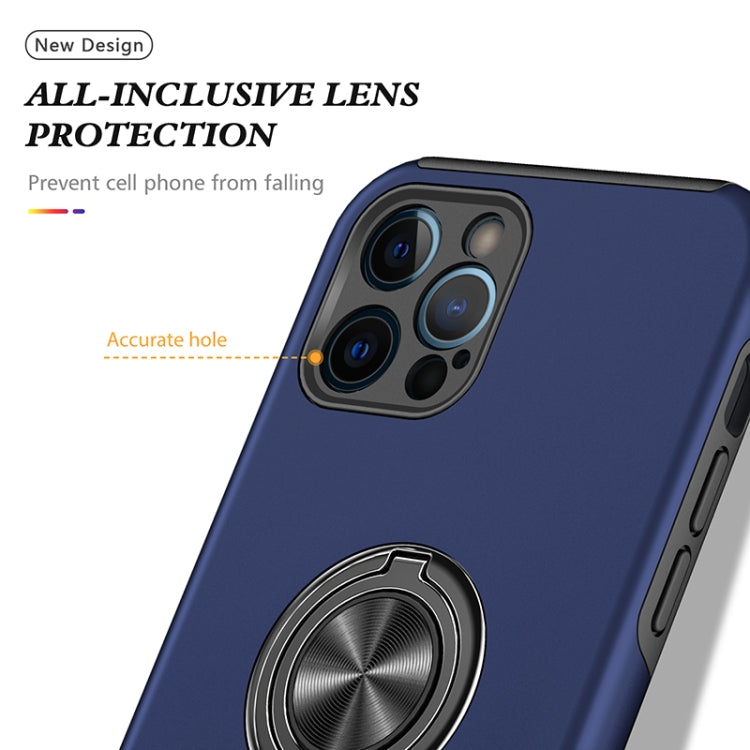 For iPhone 12 Pro Magnetic Ring Kickstand Shockproof Phone Case