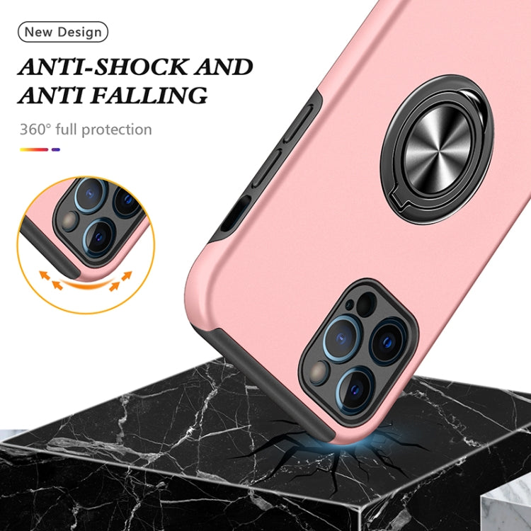For iPhone 12 Pro Magnetic Ring Kickstand Shockproof Phone Case