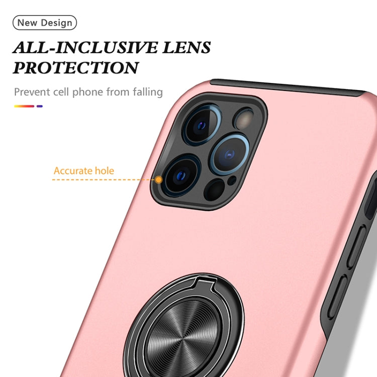 For iPhone 12 Pro Magnetic Ring Kickstand Shockproof Phone Case