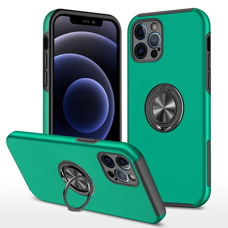 For iPhone 12 Pro Magnetic Ring Kickstand Shockproof Phone Case