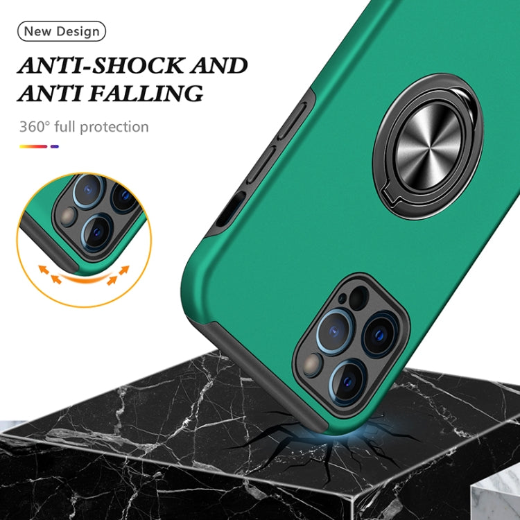 For iPhone 12 Pro Magnetic Ring Kickstand Shockproof Phone Case