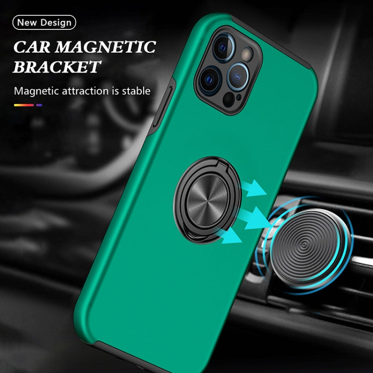 For iPhone 12 Pro Magnetic Ring Kickstand Shockproof Phone Case