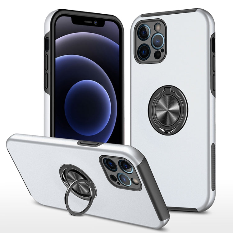 For iPhone 12 Pro Magnetic Ring Kickstand Shockproof Phone Case
