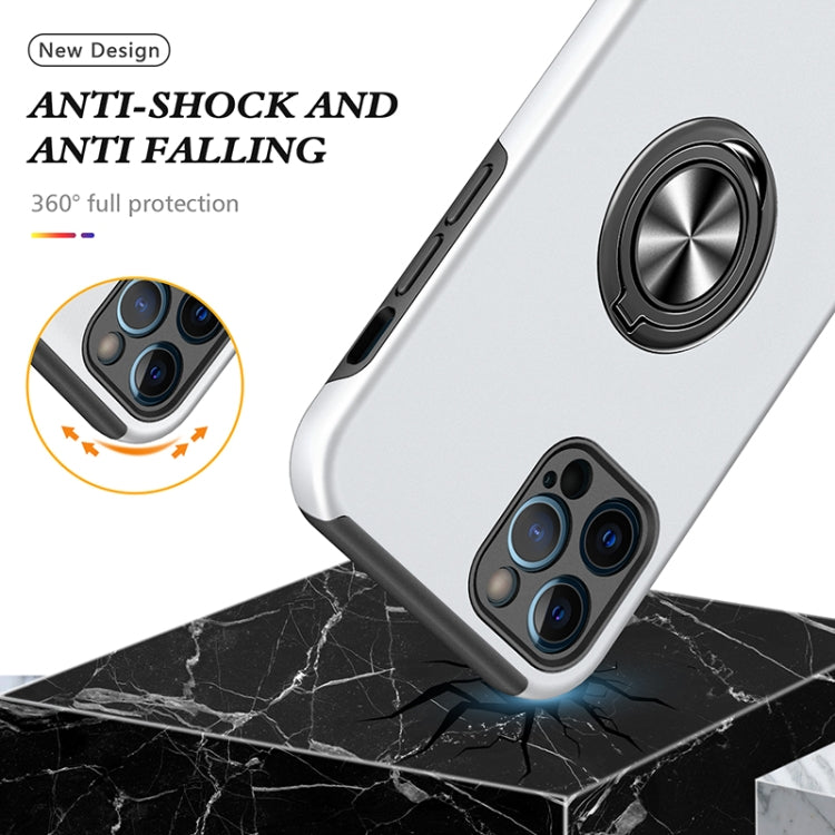 For iPhone 12 Pro Magnetic Ring Kickstand Shockproof Phone Case