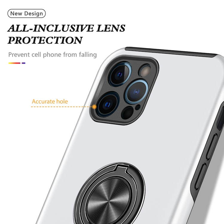 For iPhone 12 Pro Magnetic Ring Kickstand Shockproof Phone Case