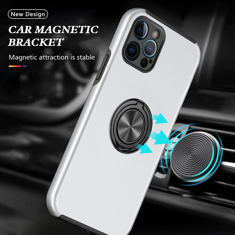 For iPhone 12 Pro Magnetic Ring Kickstand Shockproof Phone Case