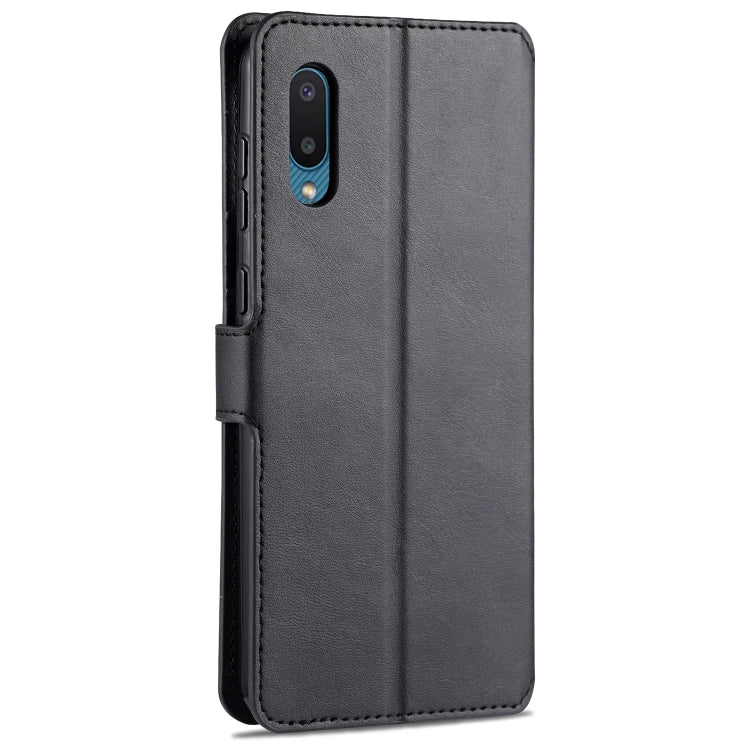 For Samsung Galaxy M02(EU Version) AZNS Calf Texture Horizontal Flip Leather Case with Holder & Card Slots & Wallet & Photo Frame