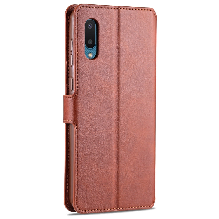 For Samsung Galaxy M02(EU Version) AZNS Calf Texture Horizontal Flip Leather Case with Holder & Card Slots & Wallet & Photo Frame