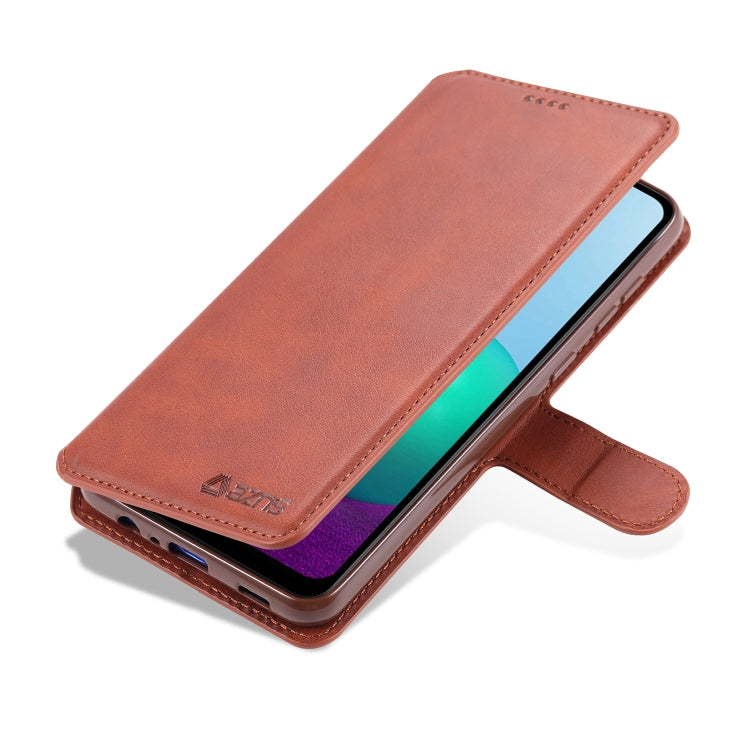 For Samsung Galaxy M02(EU Version) AZNS Calf Texture Horizontal Flip Leather Case with Holder & Card Slots & Wallet & Photo Frame